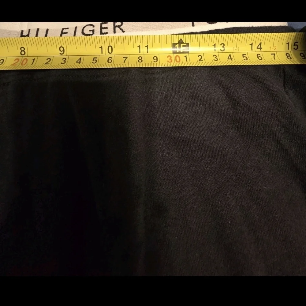 Tommy Hilfiger Sweatpants Mens Small Black Jogger Lounge Drawstring